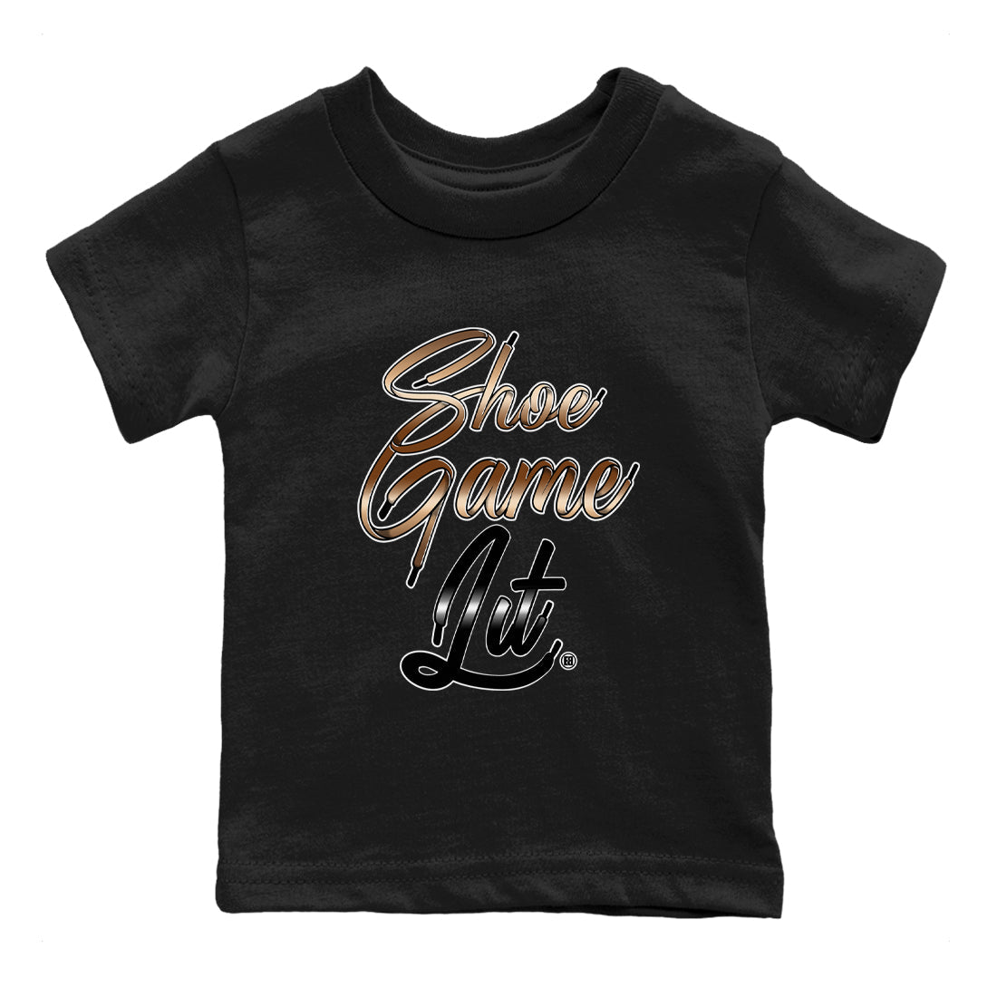 Foams One Metallic Copper shirts to match jordans Shoe Game Lit Shoe Lace sneaker match tees Air Foamposite One Metallic Copper match shoes to clothes SNRT Sneaker Tees Youth Baby Black 2 tee