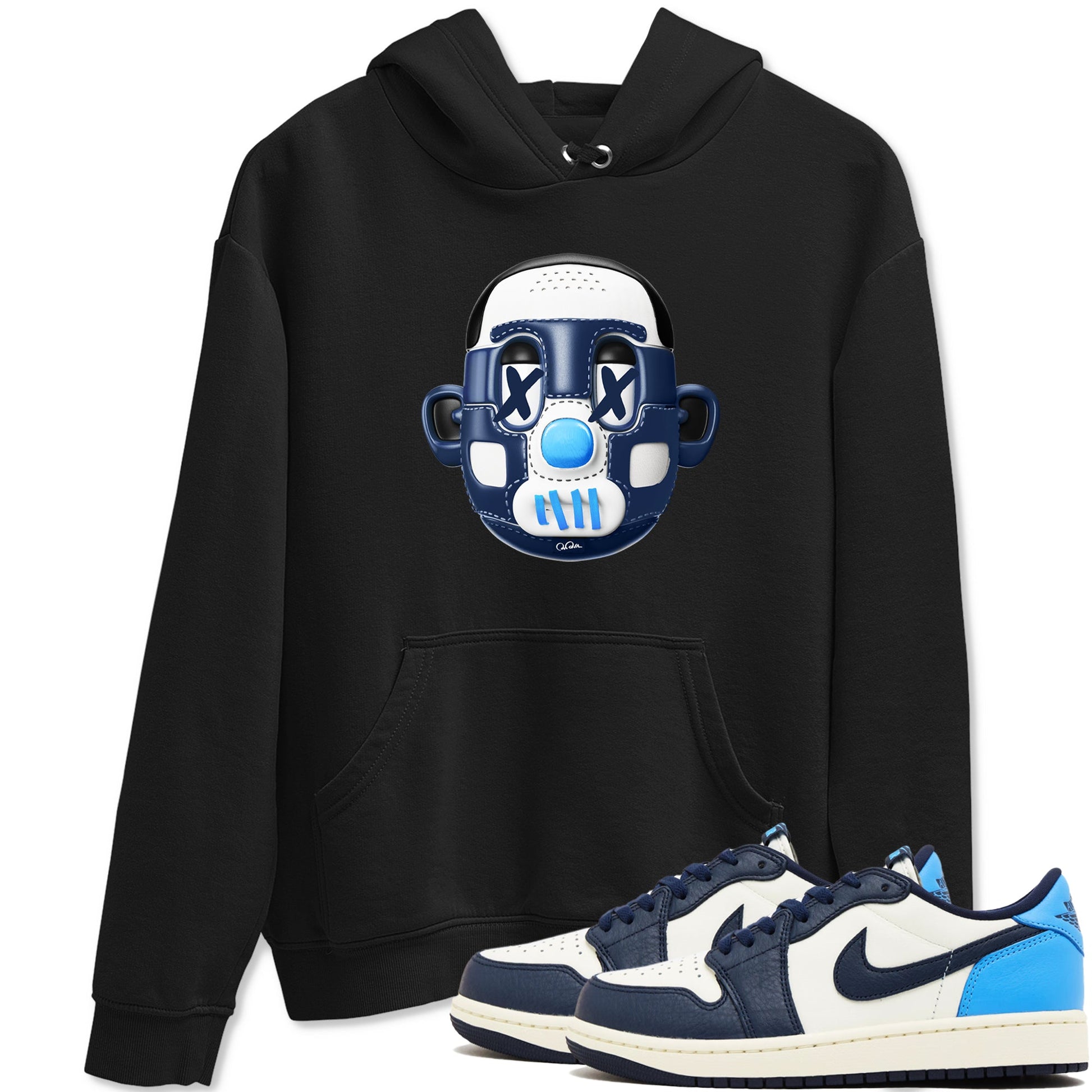 1s Obsidian shirts to match jordans Shoe Head sneaker match tees Air Jordan 1 Low OG Obsidian match shoes to clothes SNRT Sneaker Tees unisex cotton Black 1 shirts