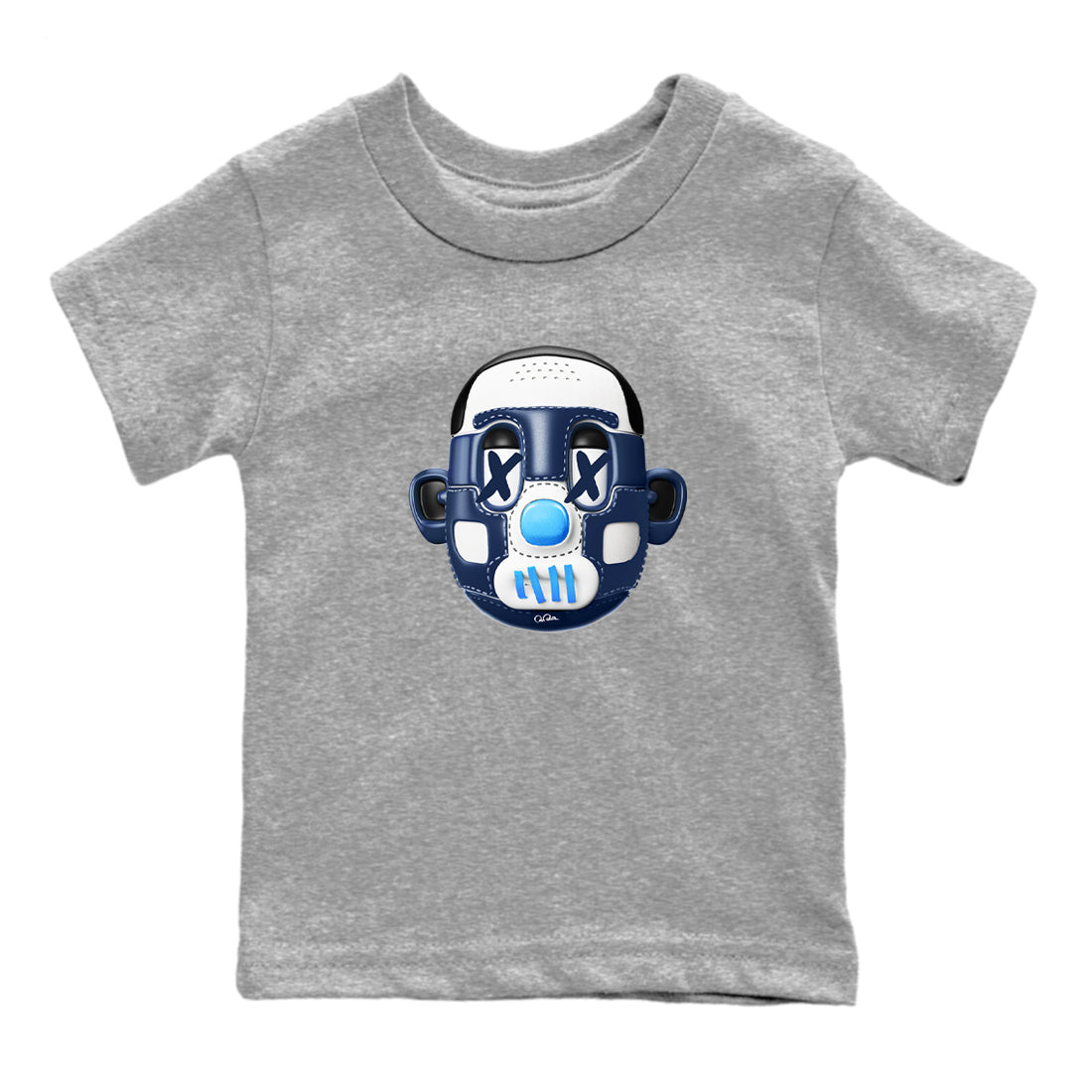 1s Obsidian shirts to match jordans Shoe Head sneaker match tees Air Jordan 1 Low OG Obsidian match shoes to clothes SNRT Sneaker Tees Youth Baby Heather Grey 2 tee