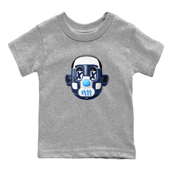 1s Obsidian shirts to match jordans Shoe Head sneaker match tees Air Jordan 1 Low OG Obsidian match shoes to clothes SNRT Sneaker Tees Youth Baby Heather Grey 2 tee