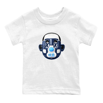 1s Obsidian shirts to match jordans Shoe Head sneaker match tees Air Jordan 1 Low OG Obsidian match shoes to clothes SNRT Sneaker Tees Youth Baby White 2 tee