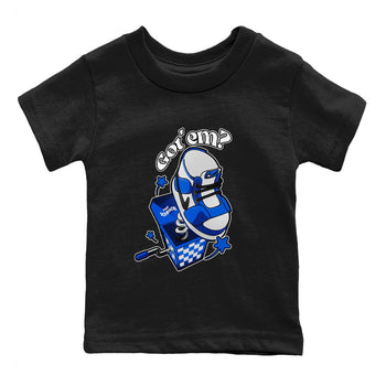 AJ1 Game Royal shirt to match jordans Shoe In The Box sneaker tees Air Jordan 1 Game Royal SNRT sneaker release tees baby toddler Black 2 cotton Shirt