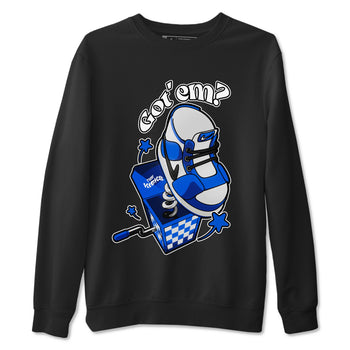 AJ1 Game Royal shirt to match jordans Shoe In The Box sneaker tees Air Jordan 1 Game Royal SNRT Sneaker Release Tees unisex cotton Black 2 crew neck shirt