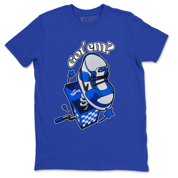 AJ1 Game Royal shirt to match jordans Shoe In The Box sneaker tees Air Jordan 1 Game Royal SNRT Sneaker Release Tees unisex cotton Royal Blue 2 crew neck shirt
