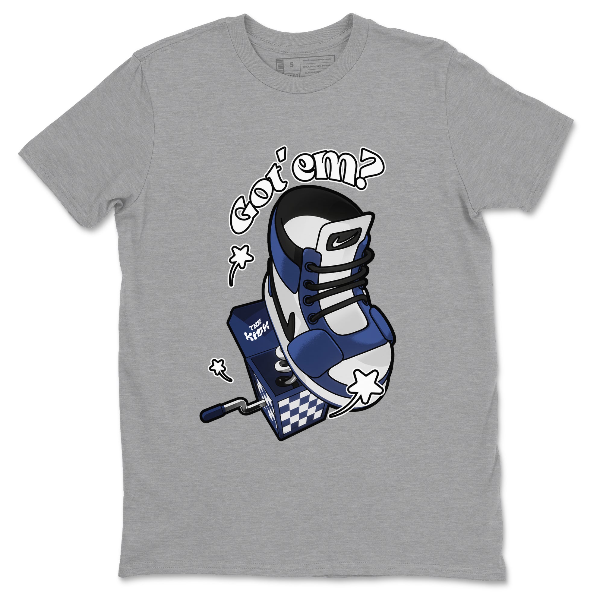 1s Midnight Navy shirts to match jordans Shoe In The Box sneaker match tees Air Jordan 1 Midnight Navy match shoes to clothes SNRT Sneaker Tees unisex cotton Heather Grey 2 shirts