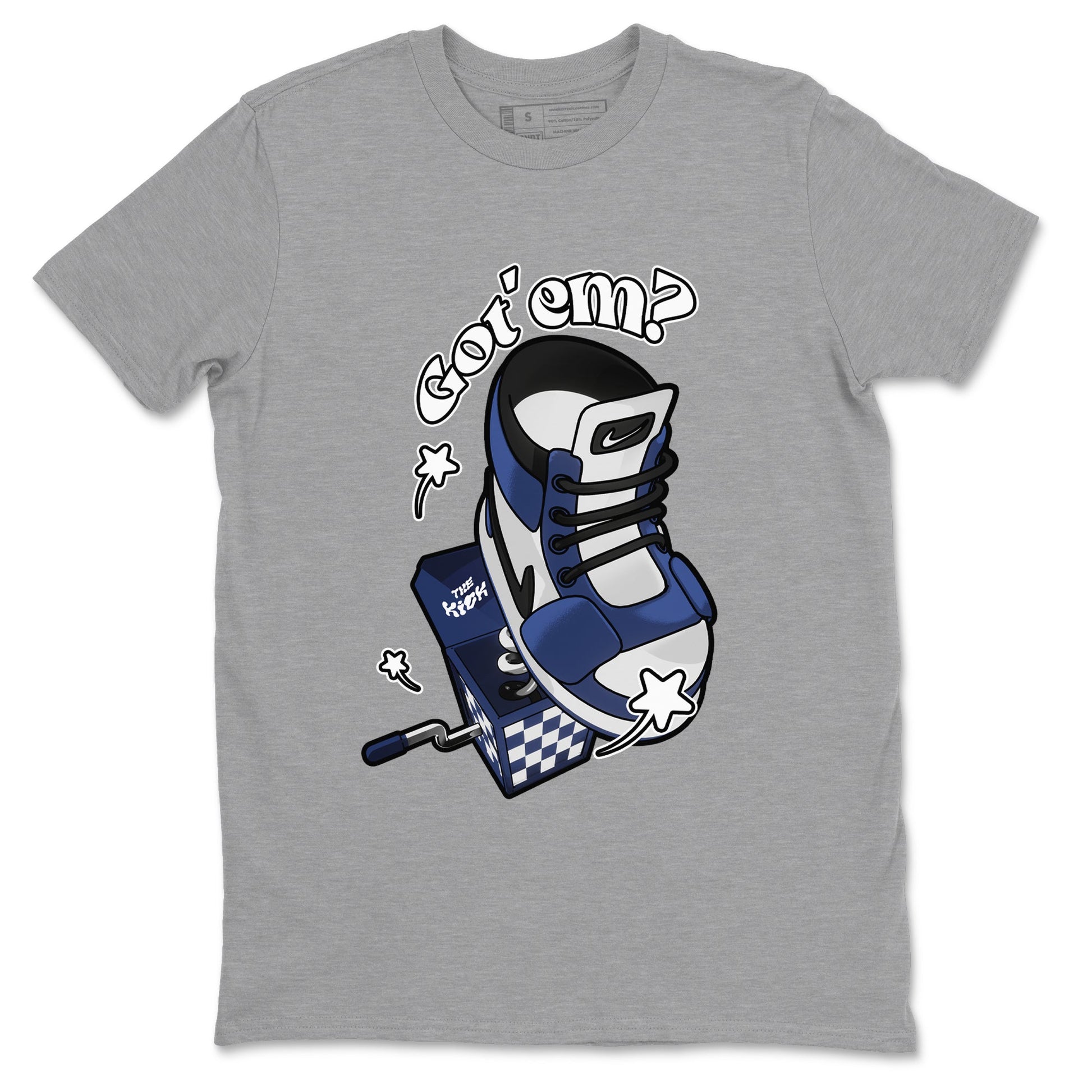 1s Midnight Navy shirts to match jordans Shoe In The Box sneaker match tees Air Jordan 1 Midnight Navy match shoes to clothes SNRT Sneaker Tees unisex cotton Heather Grey 2 shirts