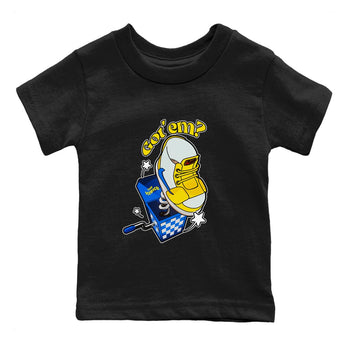 1s Travis Scott Canary shirt to match jordans Shoe In The Box sneaker tees Air Jordan 1 Travis Scott Canary SNRT sneaker release tees baby toddler Black 2 cotton Shirt