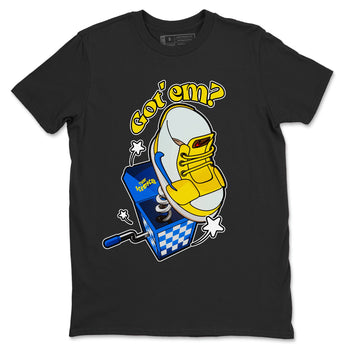1s Travis Scott Canary shirt to match jordans Shoe In The Box sneaker tees Air Jordan 1 Travis Scott Canary SNRT Sneaker Release Tees unisex cotton Black 2 crew neck shirt