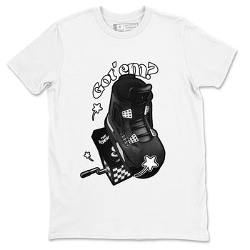 4s White Thunder shirts to match jordans Shoe In The Box sneaker match tees Air Jordan 4 White Thunder SNRT Sneaker Release Tees unisex cotton White 2 crew neck shirts