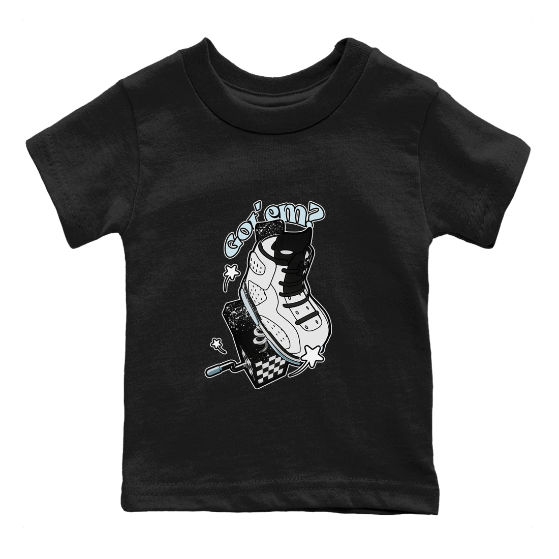 AJ6 White Black shirts to match jordans Shoe In The Box sneaker match tees Air Jordan 6 White Black SNRT Sneaker Tees streetwear brand Baby and Youth Black 2 cotton tee