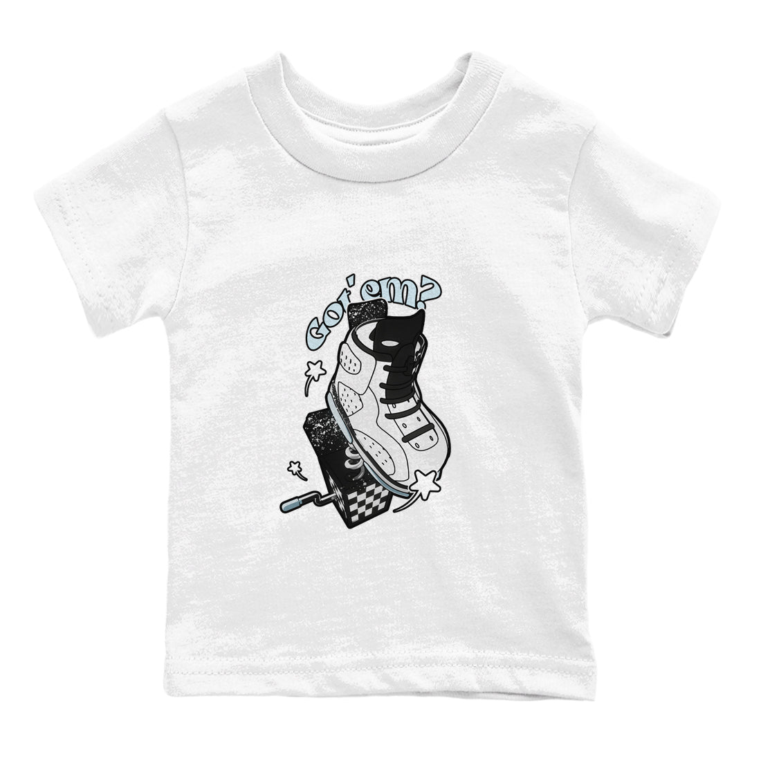 AJ6 White Black shirts to match jordans Shoe In The Box sneaker match tees Air Jordan 6 White Black SNRT Sneaker Tees streetwear brand Baby and Youth White 2 cotton tee