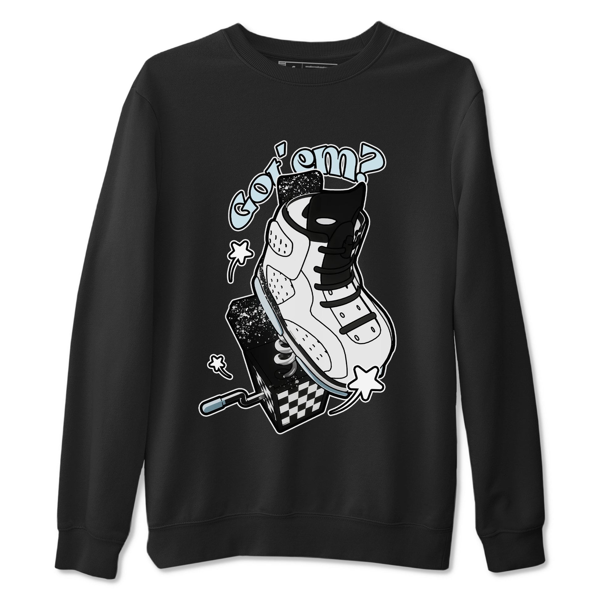 AJ6 White Black shirts to match jordans Shoe In The Box sneaker match tees Air Jordan 6 White Black SNRT Sneaker Tees streetwear brand Black 2 unisex cotton tee