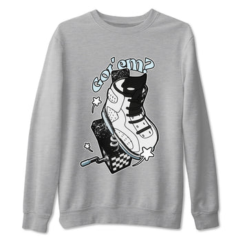 AJ6 White Black shirts to match jordans Shoe In The Box sneaker match tees Air Jordan 6 White Black SNRT Sneaker Tees streetwear brand Heather Grey 2 unisex cotton tee