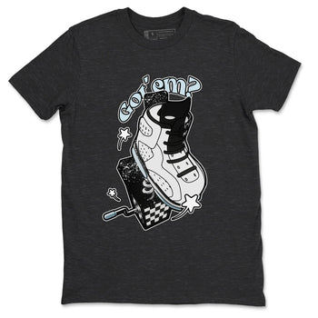 AJ6 White Black shirts to match jordans Shoe In The Box sneaker match tees Air Jordan 6 White Black SNRT Sneaker Tees streetwear brand Charcoal Heather 2 unisex cotton tee