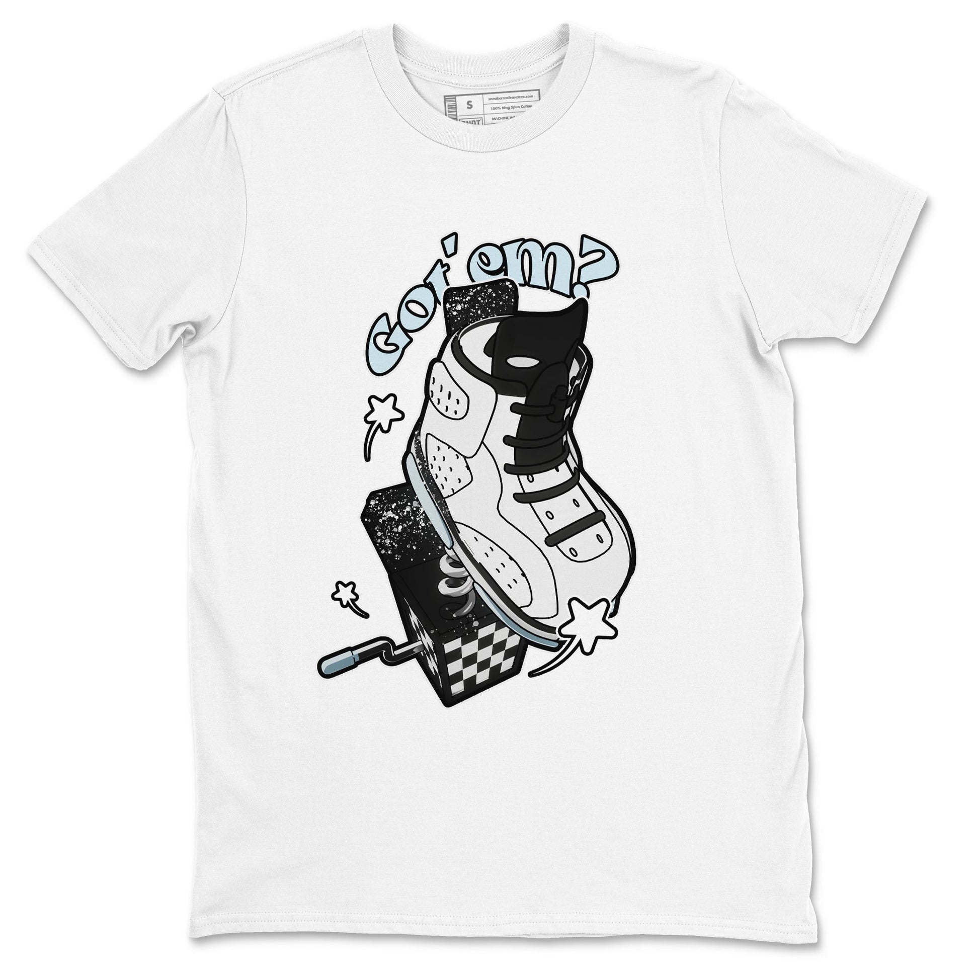 AJ6 White Black shirts to match jordans Shoe In The Box sneaker match tees Air Jordan 6 White Black SNRT Sneaker Tees streetwear brand White 2 unisex cotton tee