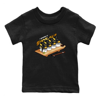 1s Black Metallic Gold shirts to match jordans Shoe-Shi sneaker match tees Jordan 1 High OG Black and Gold SNRT Sneaker Tees streetwear brand Baby and Youth Black 2 cotton tee