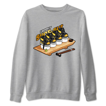 1s Black Metallic Gold shirts to match jordans Shoe-Shi sneaker match tees Jordan 1 High OG Black and Gold SNRT Sneaker Tees streetwear brand Heather Grey 2 unisex cotton tee