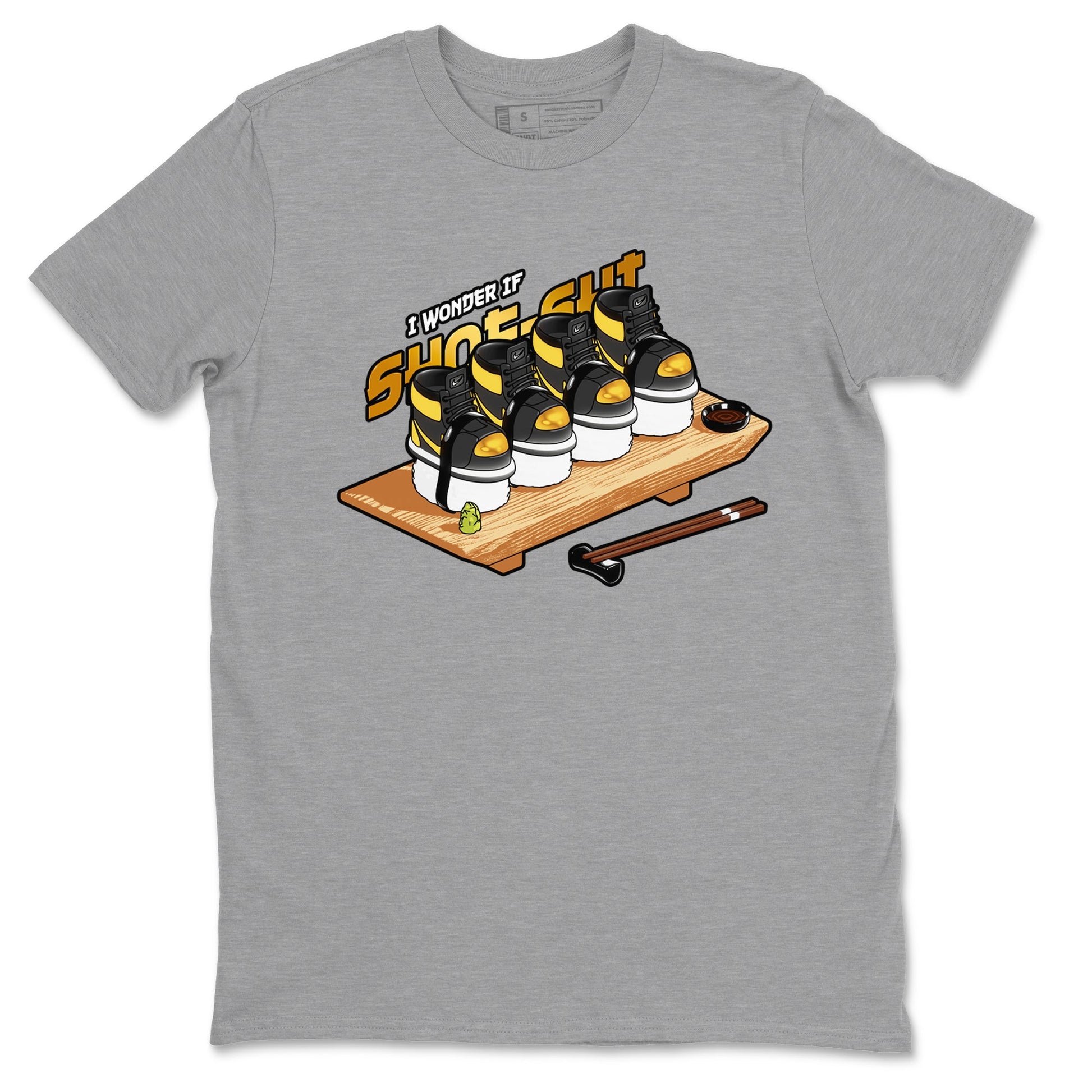 1s Black Metallic Gold shirts to match jordans Shoe-Shi sneaker match tees Jordan 1 High OG Black and Gold SNRT Sneaker Tees streetwear brand Heather Grey 2 unisex cotton tee