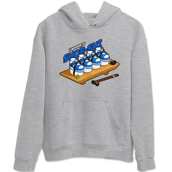 AJ1 Game Royal shirt to match jordans Shoe-Shi sneaker tees Air Jordan 1 Game Royal SNRT Sneaker Release Tees unisex cotton Heather Grey 2 crew neck shirt