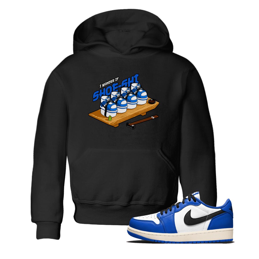AJ1 Game Royal shirt to match jordans Shoe-Shi sneaker tees Air Jordan 1 Game Royal SNRT sneaker release tees baby toddler Black 1 cotton Shirt