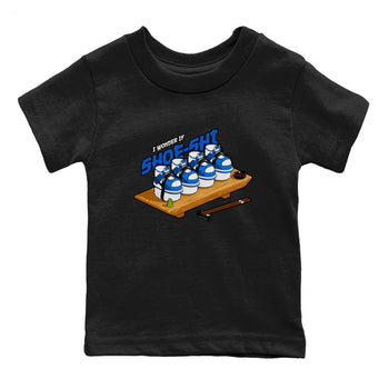 AJ1 Game Royal shirt to match jordans Shoe-Shi sneaker tees Air Jordan 1 Game Royal SNRT sneaker release tees baby toddler Black 2 cotton Shirt