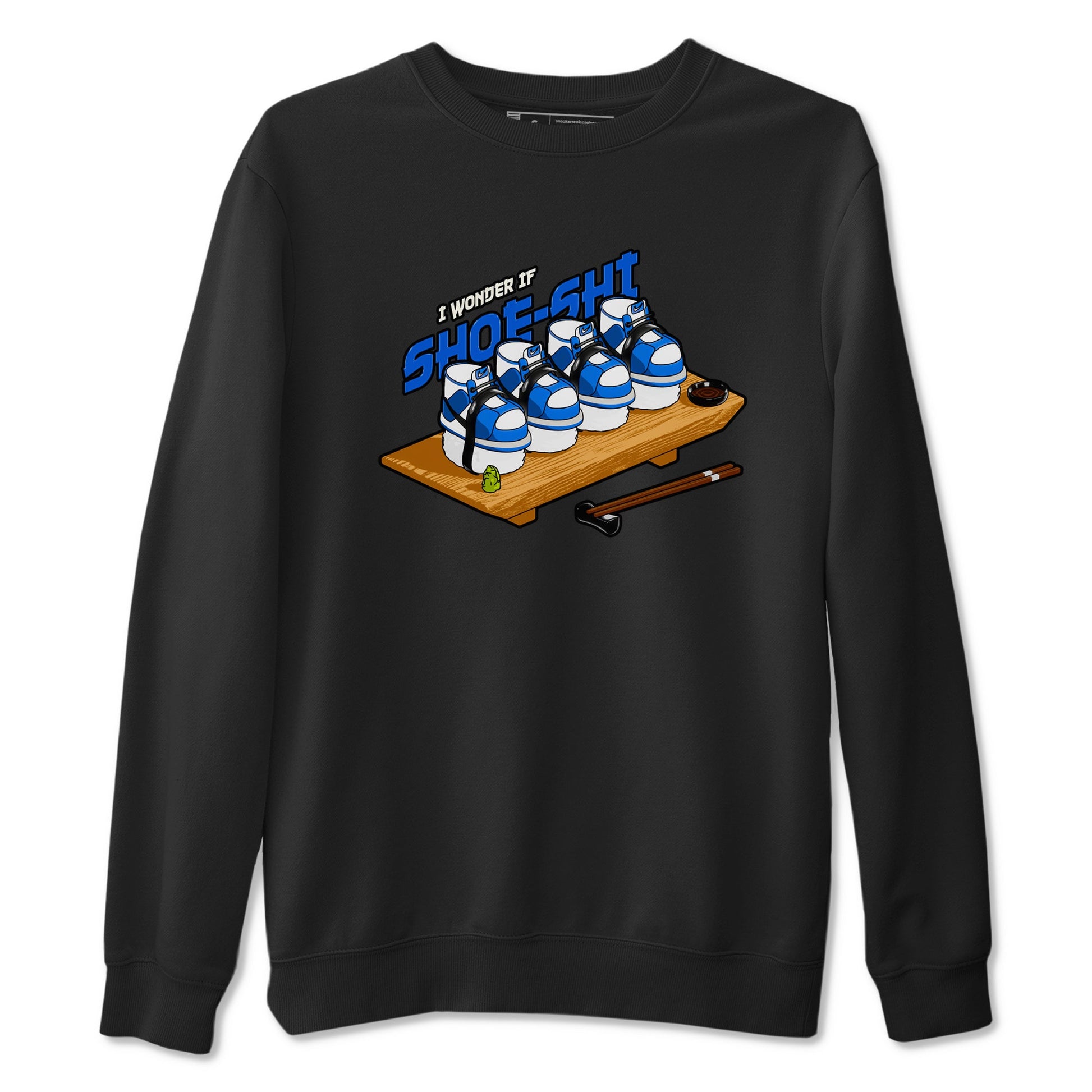 AJ1 Game Royal shirt to match jordans Shoe-Shi sneaker tees Air Jordan 1 Game Royal SNRT Sneaker Release Tees unisex cotton Black 2 crew neck shirt
