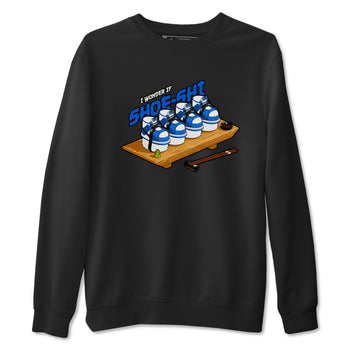AJ1 Game Royal shirt to match jordans Shoe-Shi sneaker tees Air Jordan 1 Game Royal SNRT Sneaker Release Tees unisex cotton Black 2 crew neck shirt