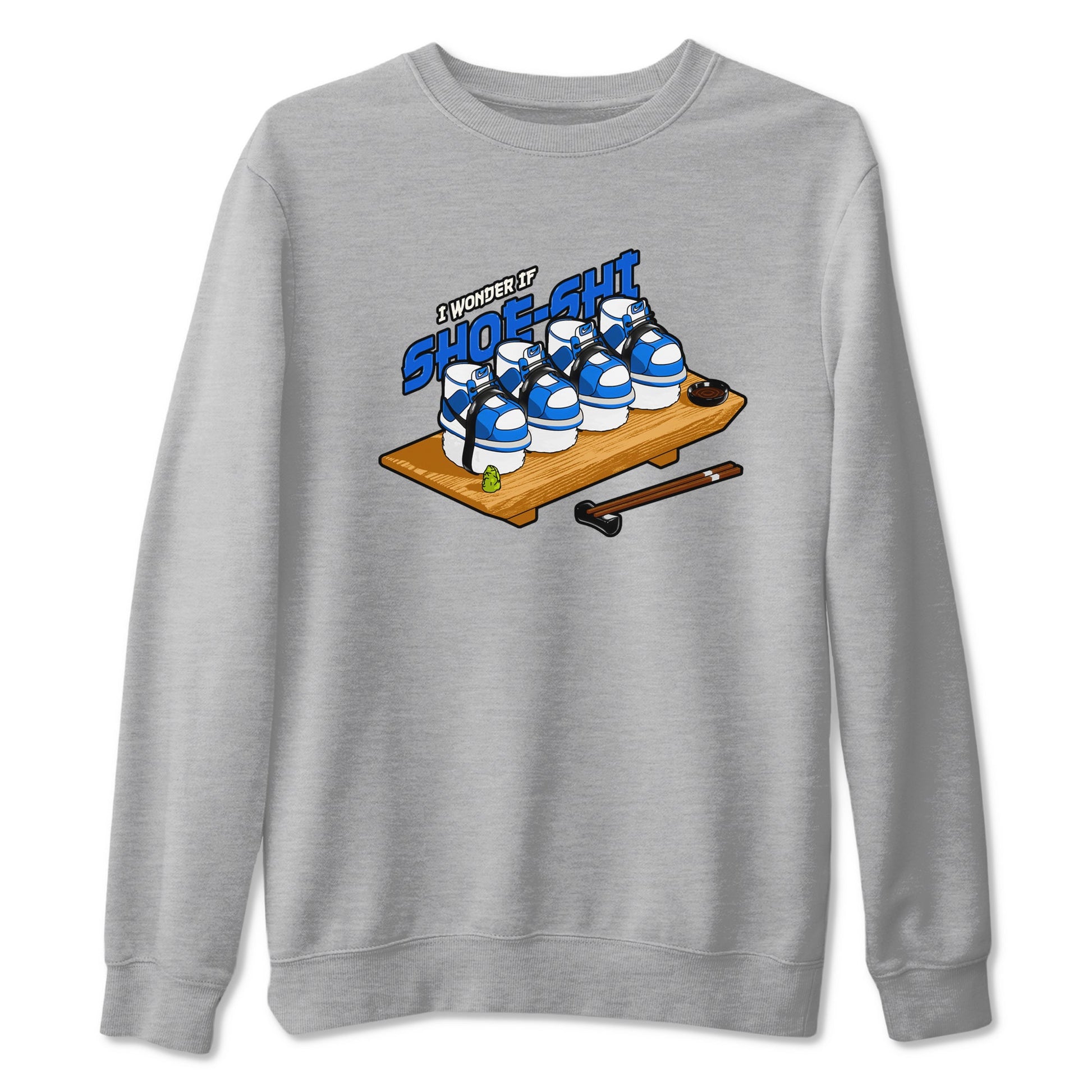 AJ1 Game Royal shirt to match jordans Shoe-Shi sneaker tees Air Jordan 1 Game Royal SNRT Sneaker Release Tees unisex cotton Heather Grey 2 crew neck shirt