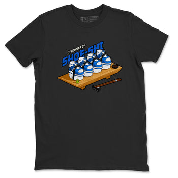 AJ1 Game Royal shirt to match jordans Shoe-Shi sneaker tees Air Jordan 1 Game Royal SNRT Sneaker Release Tees unisex cotton Black 2 crew neck shirt