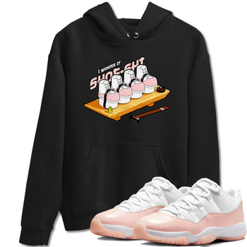 11s Legend Pink shirts to match jordans Shoe-Shi sneaker match tees Air Jordan 11 Legend Pink SNRT Sneaker Tees streetwear brand Black 1 unisex cotton tee