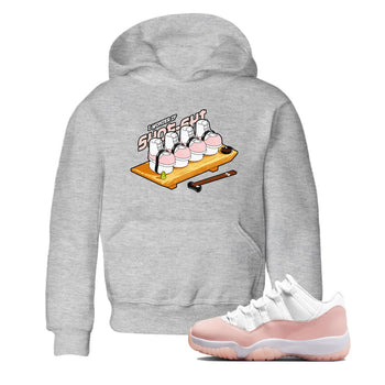 11s Legend Pink shirts to match jordans Shoe-Shi sneaker match tees Air Jordan 11 Legend Pink SNRT Sneaker Tees streetwear brand Baby and Youth Heather Grey 1 cotton tee