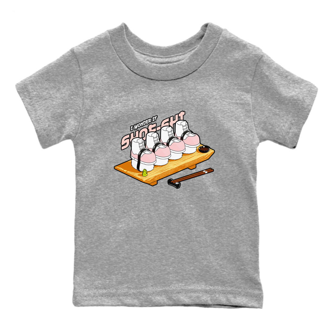 11s Legend Pink shirts to match jordans Shoe-Shi sneaker match tees Air Jordan 11 Legend Pink SNRT Sneaker Tees streetwear brand Baby and Youth Heather Grey 2 cotton tee