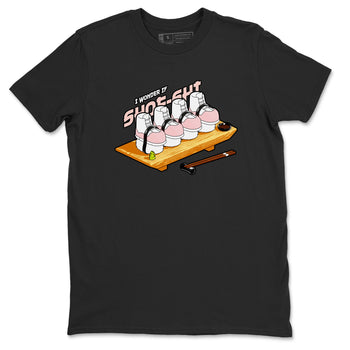 11s Legend Pink shirts to match jordans Shoe-Shi sneaker match tees Air Jordan 11 Legend Pink SNRT Sneaker Tees streetwear brand Black 2 unisex cotton tee