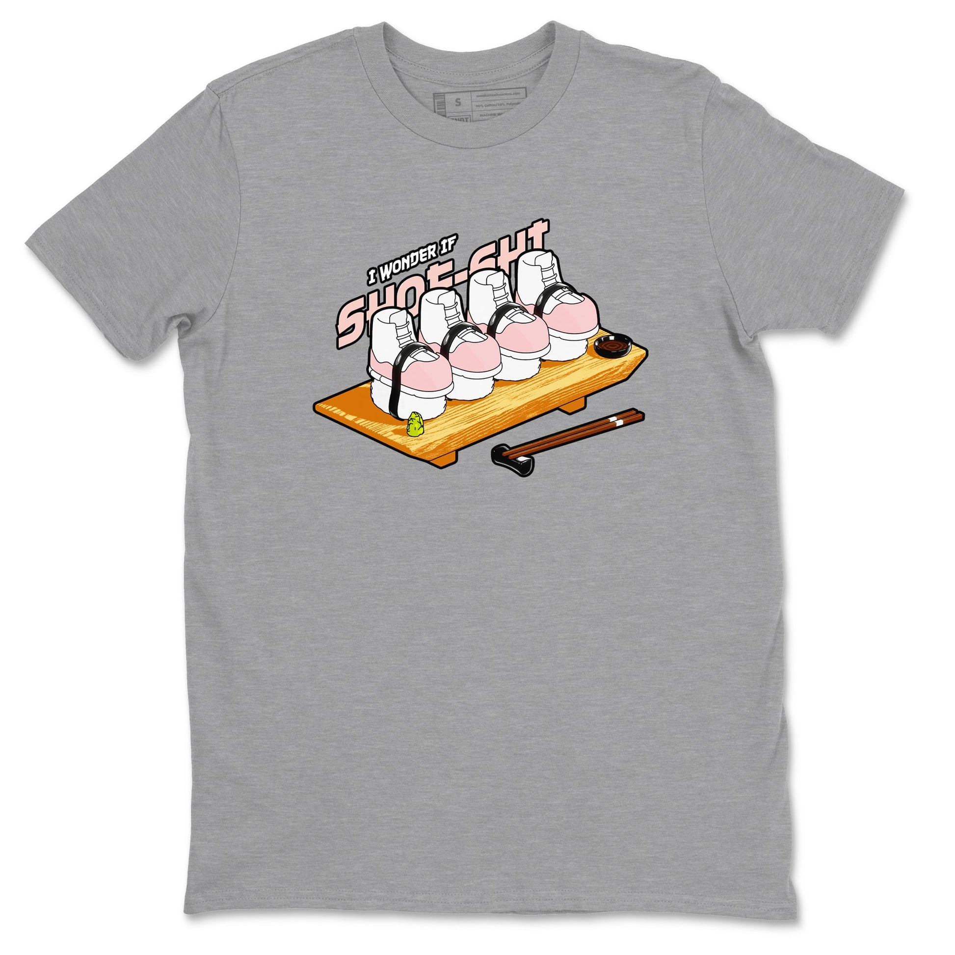 11s Legend Pink shirts to match jordans Shoe-Shi sneaker match tees Air Jordan 11 Legend Pink SNRT Sneaker Tees streetwear brand Heather Grey 2 unisex cotton tee