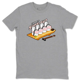 11s Legend Pink shirts to match jordans Shoe-Shi sneaker match tees Air Jordan 11 Legend Pink SNRT Sneaker Tees streetwear brand Heather Grey 2 unisex cotton tee