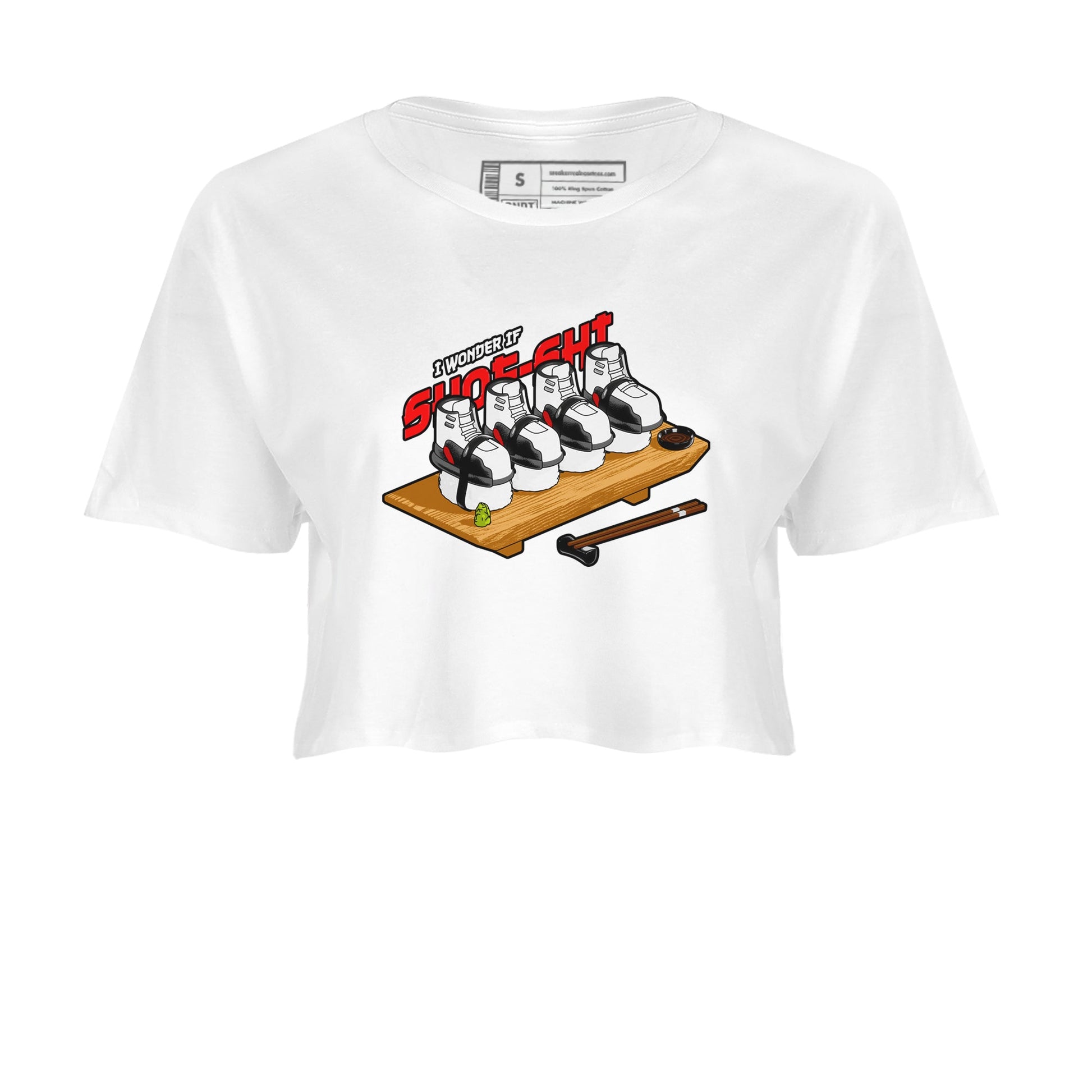12s Taxi Flip shirts to match jordans Shoe-Shi sneaker match tees Air Jordan 12 Taxi Flip SNRT Sneaker Tees streetwear brand White 2 crop tee