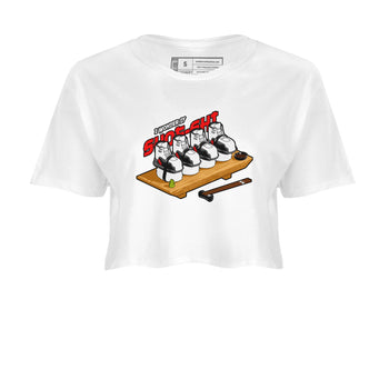 12s Taxi Flip shirts to match jordans Shoe-Shi sneaker match tees Air Jordan 12 Taxi Flip SNRT Sneaker Tees streetwear brand White 2 crop tee