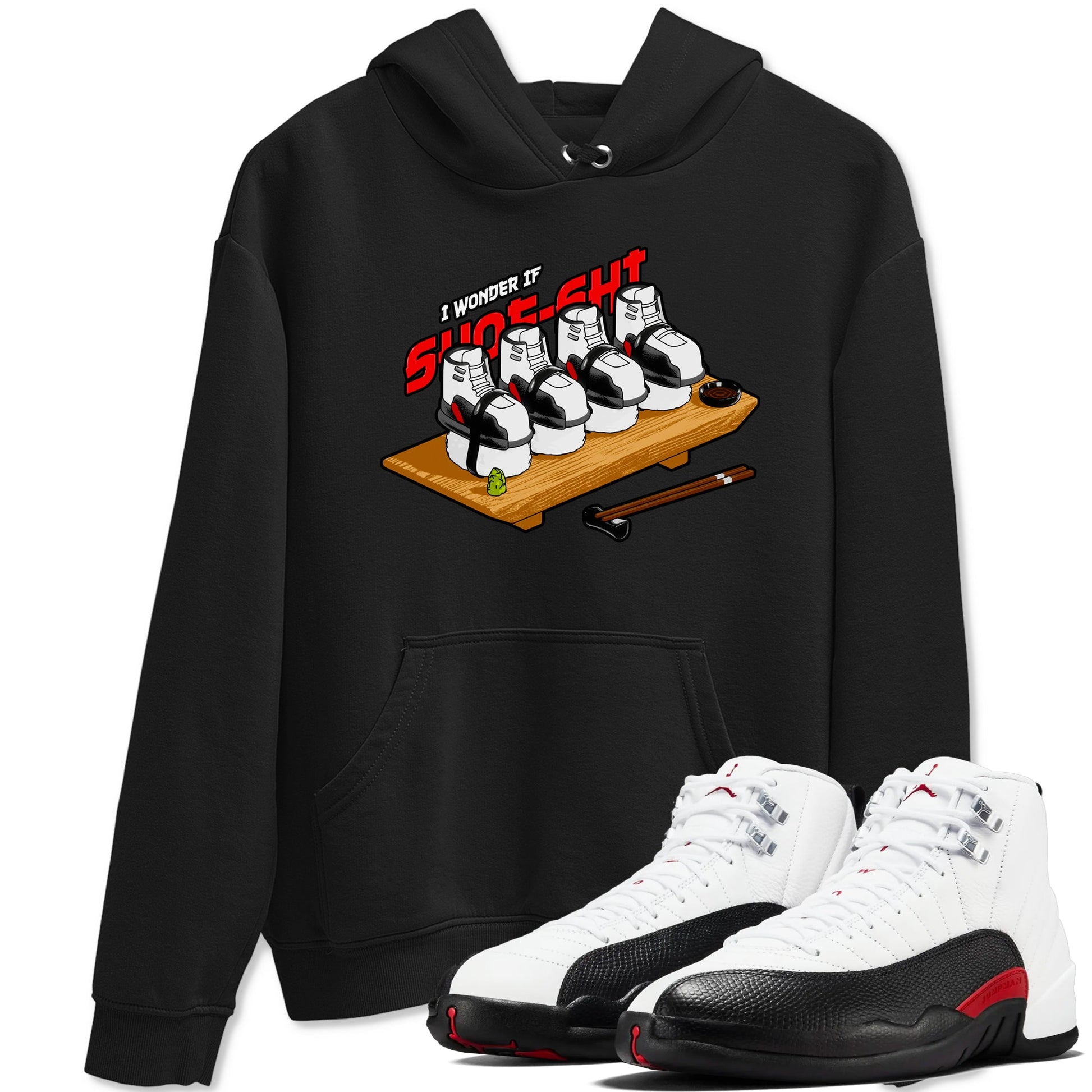 12s Taxi Flip shirts to match jordans Shoe-Shi sneaker match tees Air Jordan 12 Taxi Flip SNRT Sneaker Tees streetwear brand Black 1 unisex cotton tee
