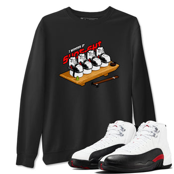 12s Taxi Flip shirts to match jordans Shoe-Shi sneaker match tees Air Jordan 12 Taxi Flip SNRT Sneaker Tees streetwear brand Black 1 unisex cotton tee