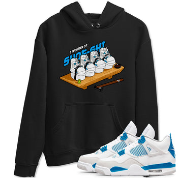 Air Jordan 4 Industrial Blue shirt to match jordans Shoe-Shi sneaker tees Air Jordan 4 Military Blue SNRT Sneaker Release Tees unisex cotton Black 1 crew neck shirt