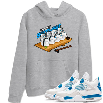 Air Jordan 4 Industrial Blue shirt to match jordans Shoe-Shi sneaker tees Air Jordan 4 Military Blue SNRT Sneaker Release Tees unisex cotton Heather Grey 1 crew neck shirt