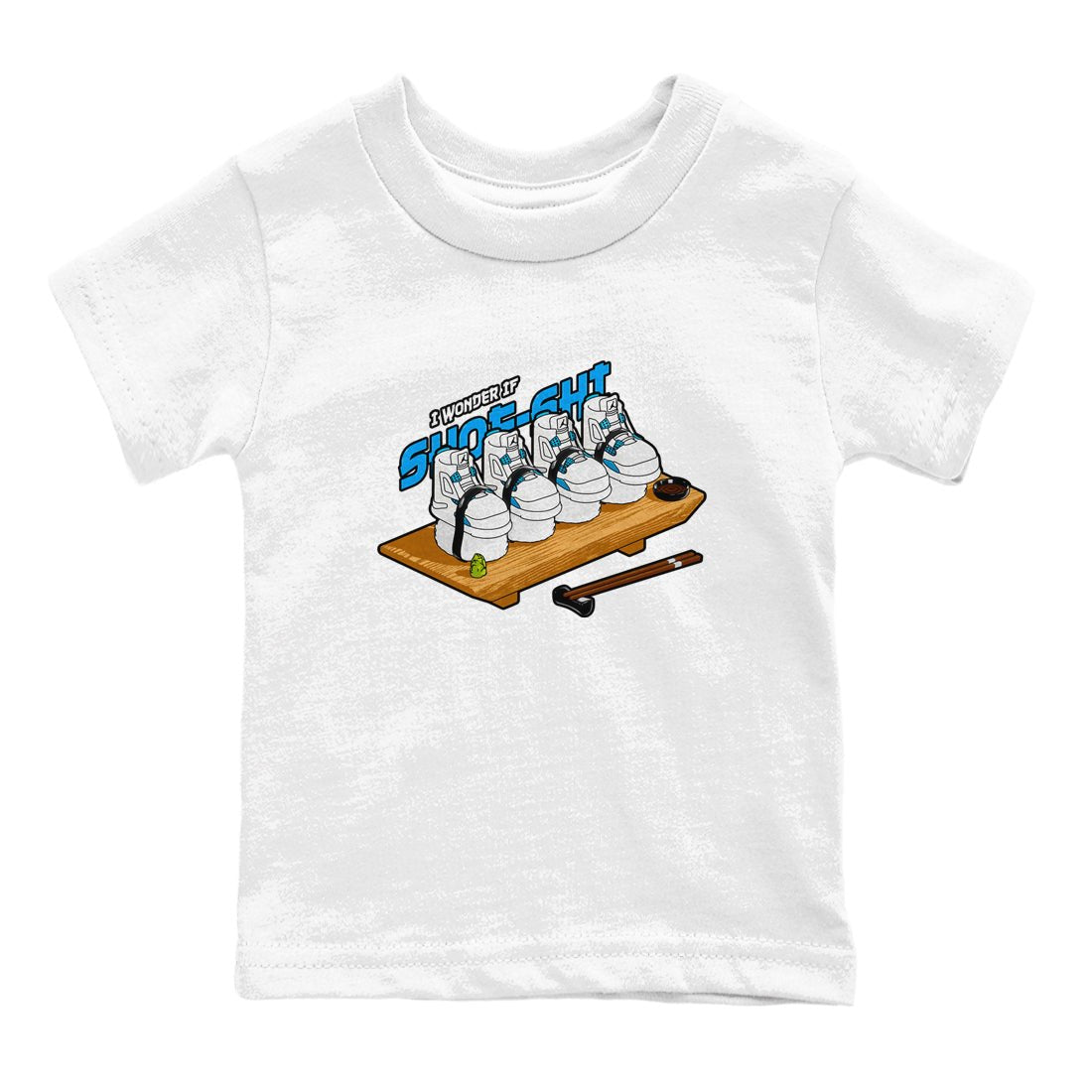 Air Jordan 4 Industrial Blue shirt to match jordans Shoe-Shi sneaker tees Air Jordan 4 Military Blue SNRT sneaker release tees baby toddler White 2 cotton Shirt
