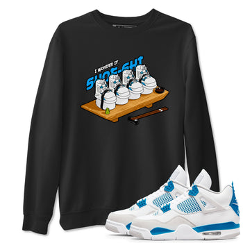 Air Jordan 4 Industrial Blue shirt to match jordans Shoe-Shi sneaker tees Air Jordan 4 Military Blue SNRT Sneaker Release Tees unisex cotton Black 1 crew neck shirt