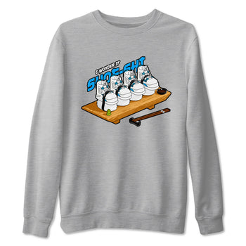 Air Jordan 4 Industrial Blue shirt to match jordans Shoe-Shi sneaker tees Air Jordan 4 Military Blue SNRT Sneaker Release Tees unisex cotton Heather Grey 2 crew neck shirt