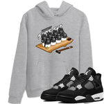 4s White Thunder shirts to match jordans Shoe-Shi sneaker match tees Air Jordan 4 White Thunder SNRT Sneaker Release Tees unisex cotton Heather Grey 1 crew neck shirts