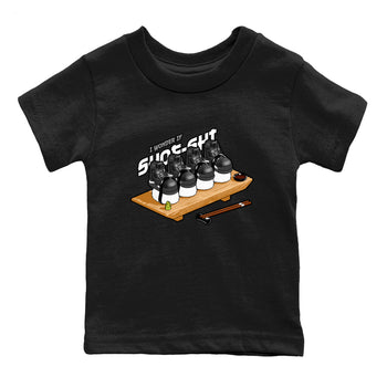 4s White Thunder shirts to match jordans Shoe-Shi sneaker match tees Air Jordan 4 White Thunder SNRT Sneaker Release Tees Youth Baby Black 2 crew neck shirts