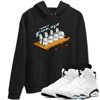 AJ6 White Black shirts to match jordans Shoe-Shi sneaker match tees Air Jordan 6 White Black SNRT Sneaker Tees streetwear brand Black 1 unisex cotton tee