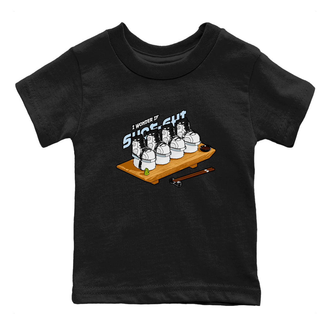 AJ6 White Black shirts to match jordans Shoe-Shi sneaker match tees Air Jordan 6 White Black SNRT Sneaker Tees streetwear brand Baby and Youth Black 2 cotton tee
