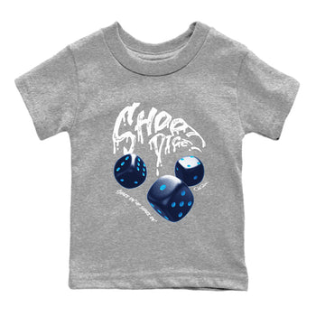 1s Obsidian shirts to match jordans Shoot Dice sneaker match tees Air Jordan 1 Low OG Obsidian match shoes to clothes SNRT Sneaker Tees Youth Baby Heather Grey 2 tee