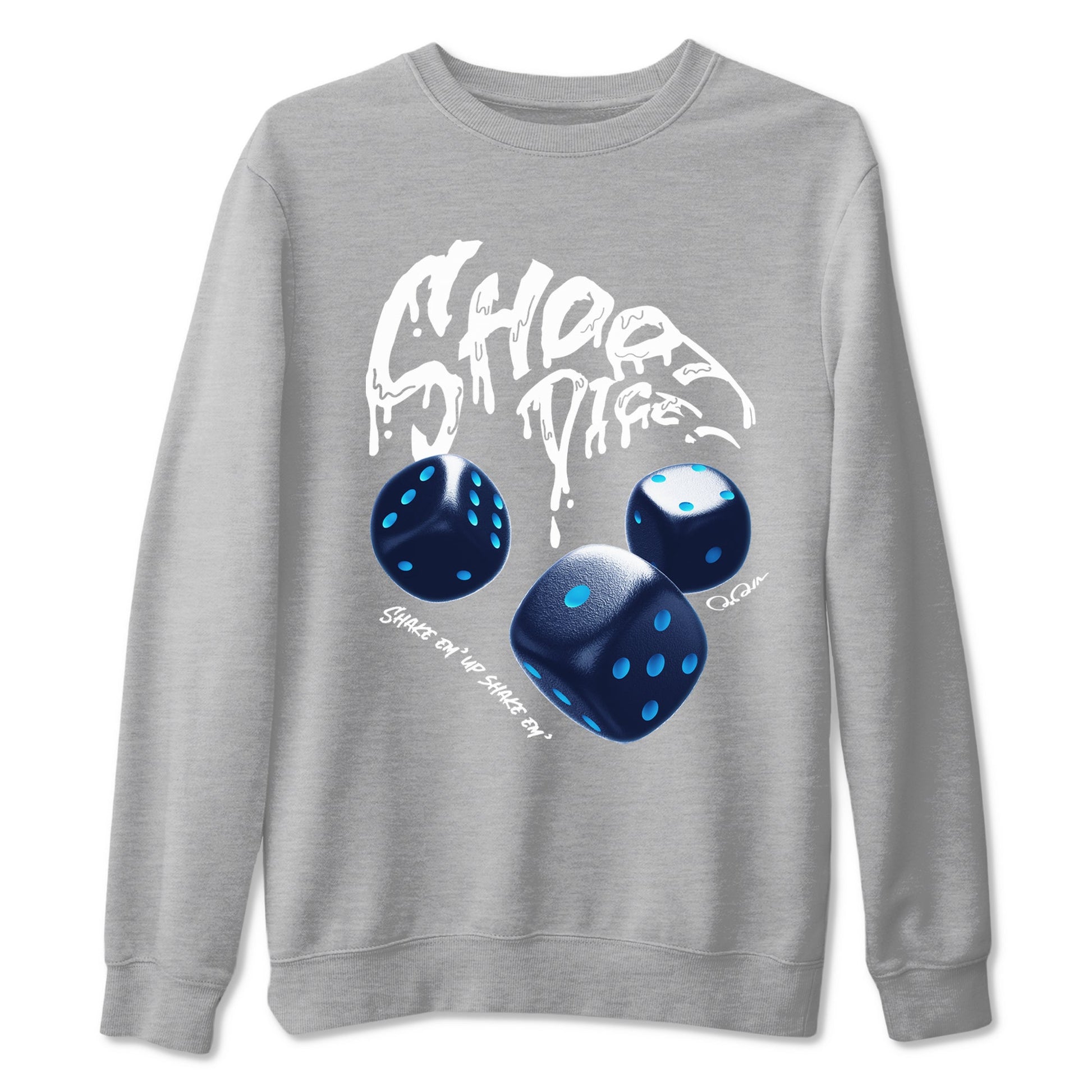 1s Obsidian shirts to match jordans Shoot Dice sneaker match tees Air Jordan 1 Low OG Obsidian match shoes to clothes SNRT Sneaker Tees unisex cotton Heather Grey 2 shirts